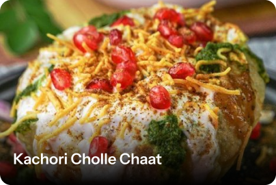 Kachori Cholle Chaat image